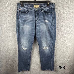 Dear John American Standard Distressed Medium Wash Cotton Jeans Size 32